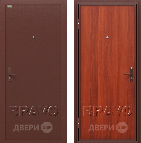 Входная металлическая Дверь Bravo Инсайд эконом (Внутреннее открывание) в Клине