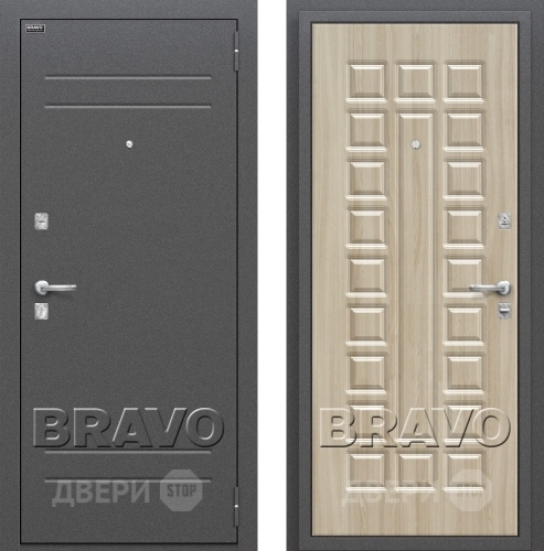 Входная металлическая Дверь Bravo Оптим Нова Шимо Светлый в Клине