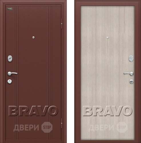 Входная металлическая Дверь Bravo Оптим Door Out 201 Капучино в Клине