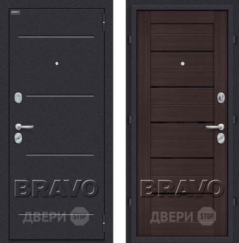 Дверь Bravo Оптим Техно Венге в Клине
