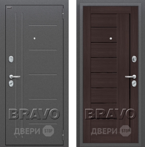 Входная металлическая Дверь Bravo Оптим Проф Венге в Клине