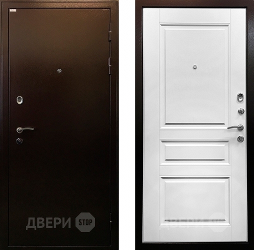 Входная металлическая Дверь Ратибор Статус 3К Белый Ясень в Клине