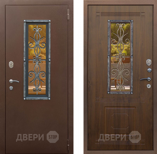 Входная металлическая Дверь Снедо Плющ Винорит  Грецкий орех  в Клине