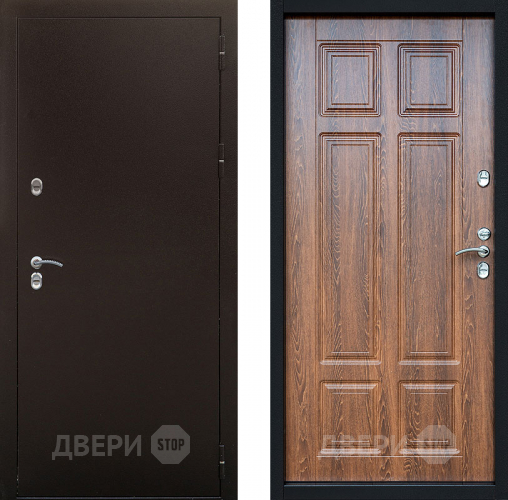Входная металлическая Дверь Сибирь Термо Дуб филадельфия коньяк в Клине