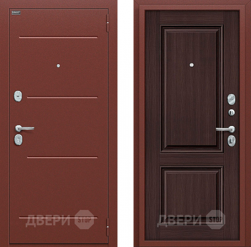 Входная металлическая Дверь Bravo Оптим Стиль Wenge Veralinga в Клине