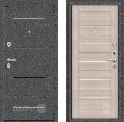 Входная металлическая Дверь Bravo Порта S-2 104/П22 Cappuccino Veralinga в Клине