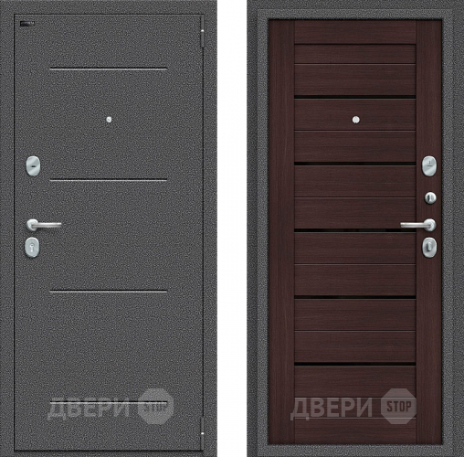Входная металлическая Дверь Bravo Порта S-2 104/П22 Wenge Veralinga в Клине