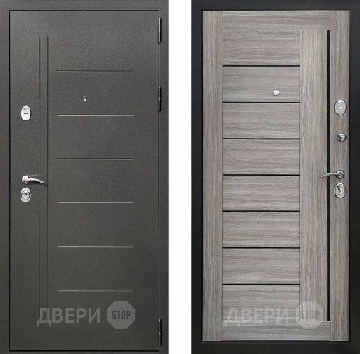 Входная металлическая Дверь Престиж Профи Дуб дымчатый в Клине