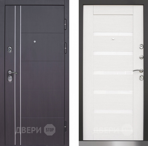Дверь Техно 01 винорит венге/лиственница белая в Клине