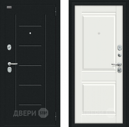 Дверь Bravo Некст Kale Букле черное/Off-white в Клине