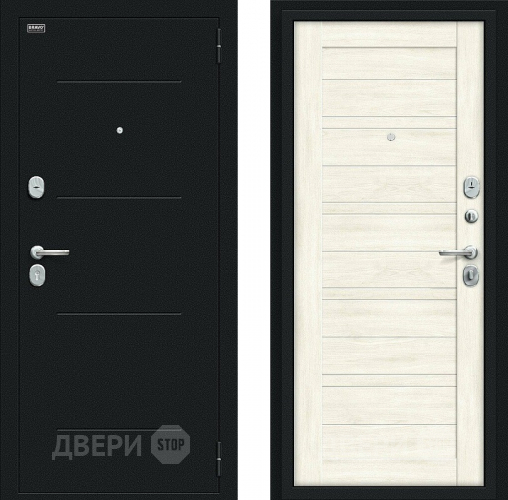 Дверь Bravo Сити Kale Букле черное/Nordic Oak в Клине