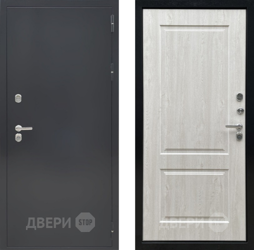 Дверь Ратибор Термоблок 3К Черное серебро/Сосна белая в Клине
