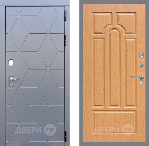 Входная металлическая Дверь Стоп КОСМО ФЛ-58 Дуб в Клине