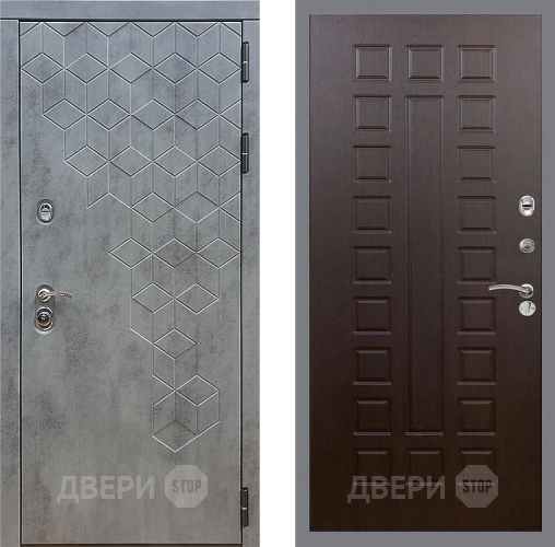 Входная металлическая Дверь Стоп БЕТОН ФЛ-183 Венге в Клине