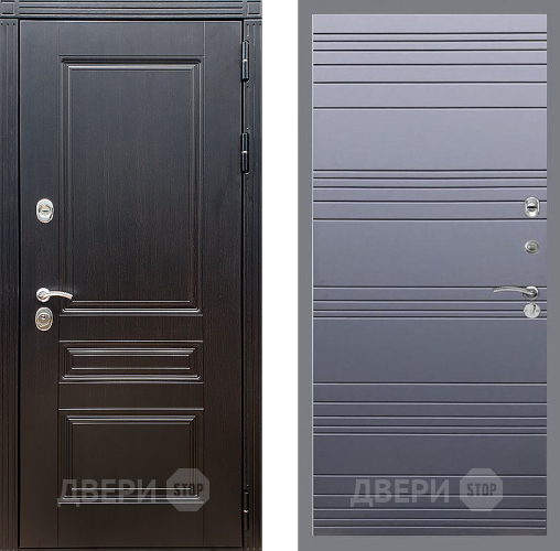 Дверь Стоп МЕГАПОЛИС Лайн Силк титан в Клине