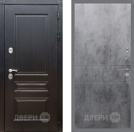 Дверь Стоп МЕГАПОЛИС ФЛ-290 Бетон темный в Клине