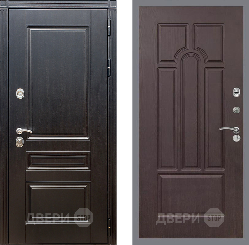 Входная металлическая Дверь Стоп МЕГАПОЛИС ФЛ-58 Венге в Клине