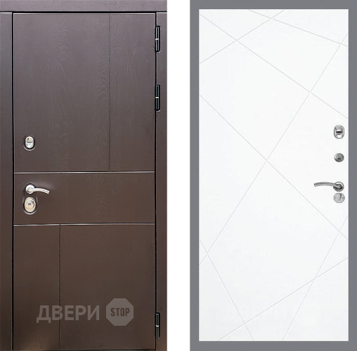 Входная металлическая Дверь Стоп УРБАН ФЛ-291 Силк Сноу в Клине