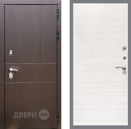 Входная металлическая Дверь Стоп УРБАН Гладкая Акация светлая в Клине