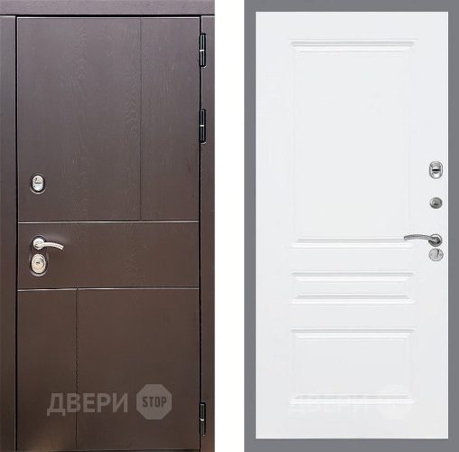 Входная металлическая Дверь Стоп УРБАН ФЛ-243 Силк Сноу в Клине