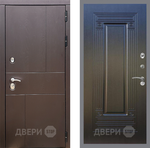 Входная металлическая Дверь Стоп УРБАН ФЛ-4 Венге в Клине