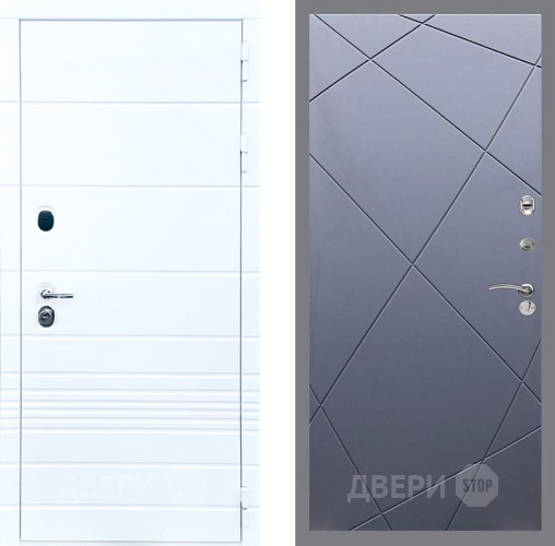 Входная металлическая Дверь Стоп ТРЕНДО ФЛ-291 Силк титан в Клине