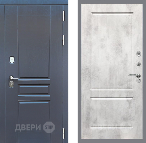 Дверь Стоп ПЛАТИНУМ ФЛ-117 Бетон светлый в Клине