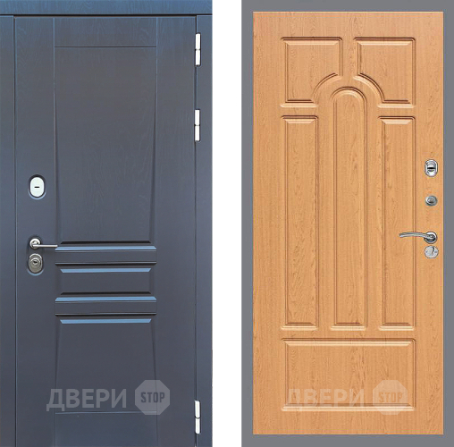 Входная металлическая Дверь Стоп ПЛАТИНУМ ФЛ-58 Дуб в Клине