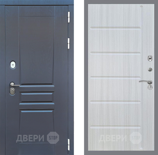 Входная металлическая Дверь Стоп ПЛАТИНУМ ФЛ-102 Сандал белый в Клине