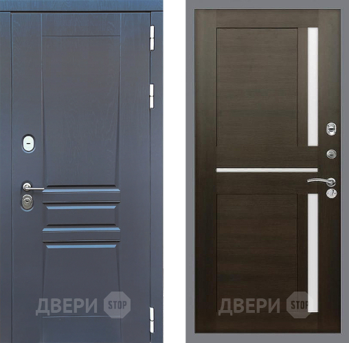 Входная металлическая Дверь Стоп ПЛАТИНУМ СБ-18 Венге в Клине