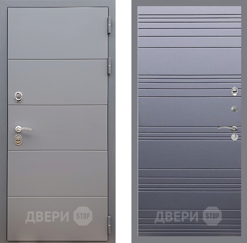 Дверь Стоп АРТ ГРАФИТ Лайн Силк титан в Клине
