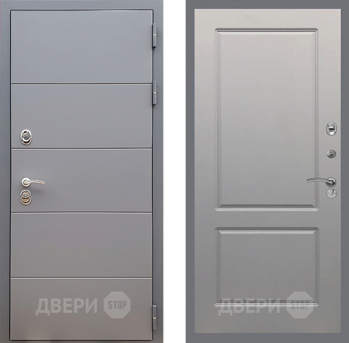 Дверь Стоп АРТ ГРАФИТ ФЛ-117 Грей софт в Клине