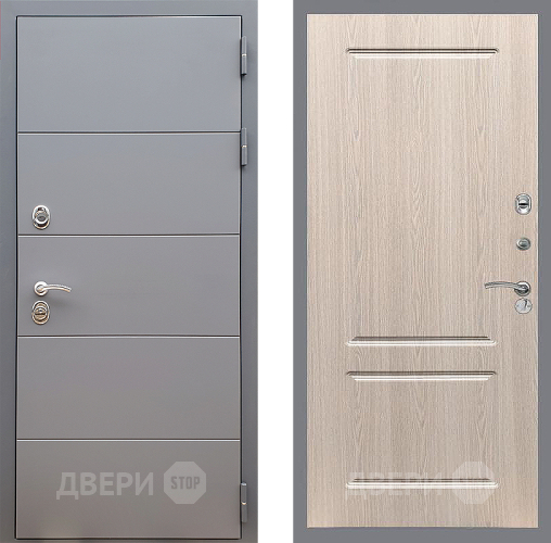 Дверь Стоп АРТ ГРАФИТ ФЛ-117 Беленый дуб в Клине