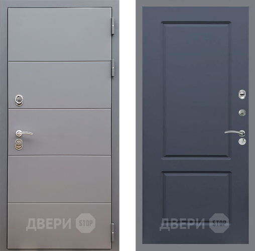 Дверь Стоп АРТ ГРАФИТ ФЛ-117 Силк титан в Клине