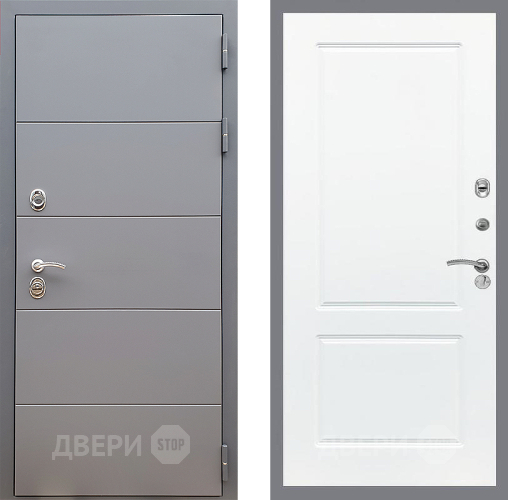 Дверь Стоп АРТ ГРАФИТ ФЛ-117 Силк Сноу в Клине