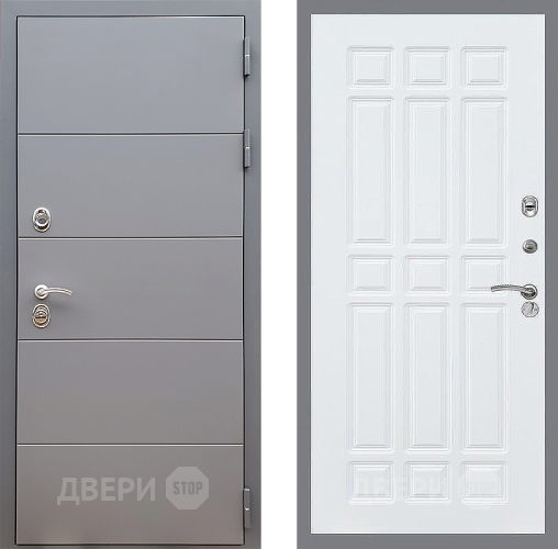 Дверь Стоп АРТ ГРАФИТ ФЛ-33 Силк Сноу в Клине
