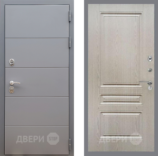 Дверь Стоп АРТ ГРАФИТ ФЛ-243 Беленый дуб в Клине