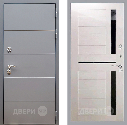 Входная металлическая Дверь Стоп АРТ ГРАФИТ СБ-18 Лиственница беж в Клине