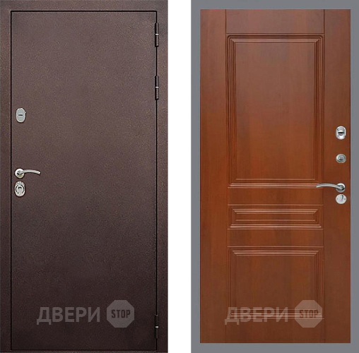 Дверь Стоп КЛАССИК Медь ФЛ-243 Итальянский орех в Клине