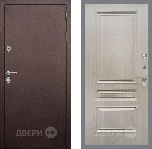 Дверь Стоп КЛАССИК Медь ФЛ-243 Беленый дуб в Клине