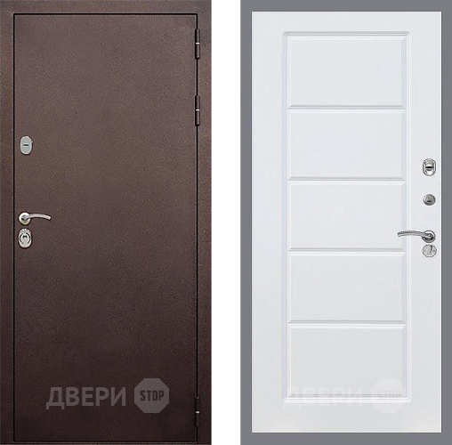 Дверь Стоп КЛАССИК Медь ФЛ-39 Силк Сноу в Клине