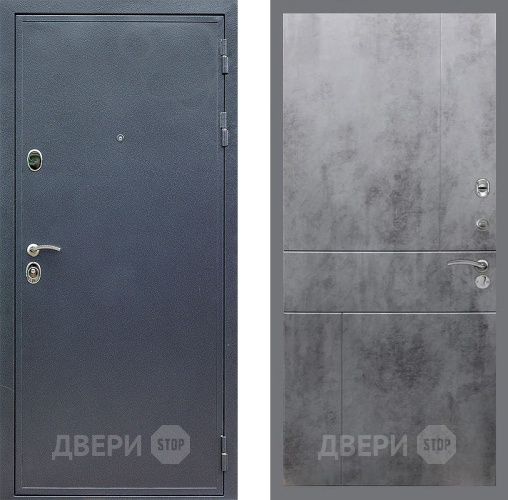 Дверь Стоп СИЛЬВЕР ФЛ-290 Бетон темный в Клине