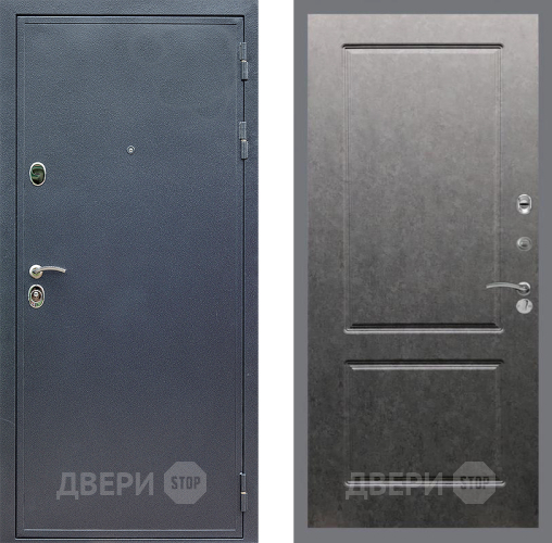 Входная металлическая Дверь Стоп СИЛЬВЕР ФЛ-117 Штукатурка графит в Клине