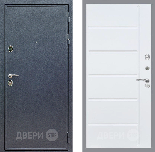 Входная металлическая Дверь Стоп СИЛЬВЕР ФЛ-102 Белый ясень в Клине