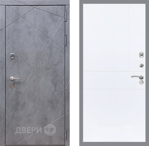 Входная металлическая Дверь Стоп Лучи ФЛ-290 Силк Сноу в Клине