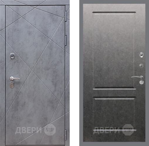 Дверь Стоп Лучи ФЛ-117 Штукатурка графит в Клине