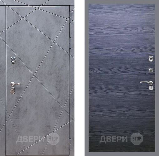 Дверь Стоп Лучи Гладкая Дуб тангенальный черный в Клине