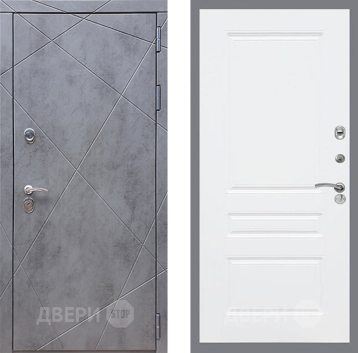 Дверь Стоп Лучи ФЛ-243 Силк Сноу в Клине