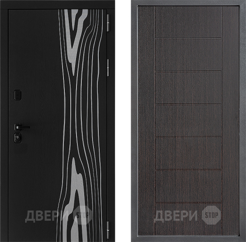 Входная металлическая Дверь Дверной континент ДК-12 ФЛ-Лайн Венге в Клине