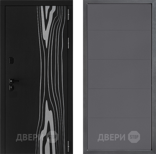 Входная металлическая Дверь Дверной континент ДК-12 ФЛ-649 Графит софт в Клине